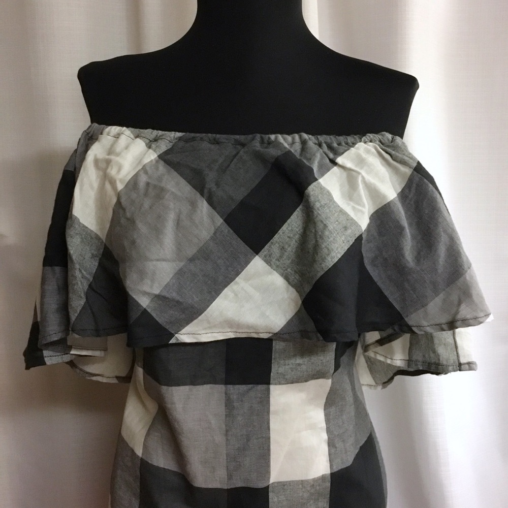 Gingham Ruffle Dress - Picture 4 of 6